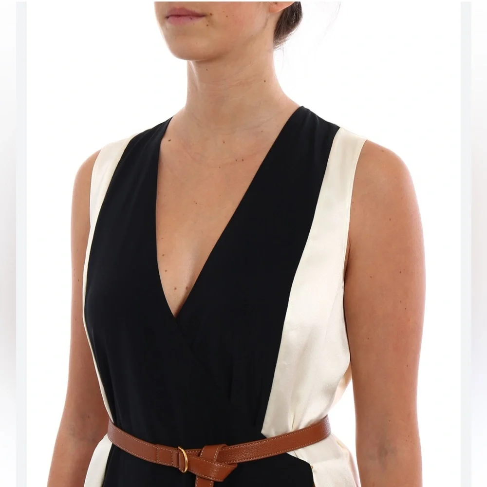 TORY BURCH Clarice silk satin wrap dress